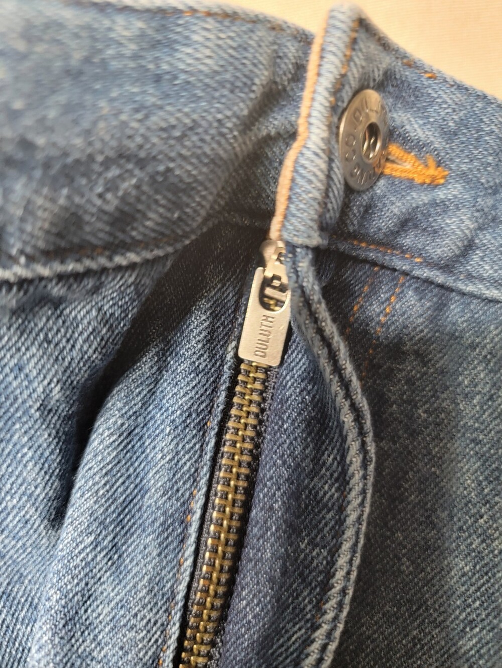 Duluth Trading Co Denim Jeans Mens 42x30 Blue Heavyweight Utility Workwear - Picture 12 of 15